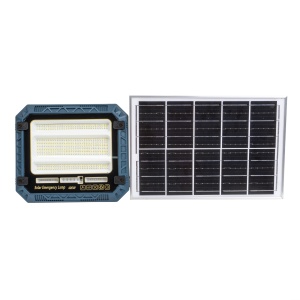 Proiector led Zilan cu incarcare solara, 400W, IP66, 26x23x7.5 cm, panou solar 35x24 cm, telecomanda, ZTS8986 - Img 1