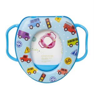 Reductor WC Zilan pentru baieti, cu manere, burete moale, 30x28 cm, ZTS9103 - Img 1