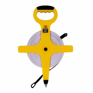 Ruleta banda Z-tools, 100m x 12.5mm, maner ABS, carcasa plastic, galben/negru, ZLN2974 - Img 3