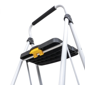 Scara metalica Z-TOOLS cu 3 trepte late, pliabila, dimensiuni 46x61x105 cm, greutate maxima 150 kg, ZTS8091 - Img 4