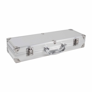 Set accesorii gratar Z-tools, 4 piese, furca 35 cm + cutit 32.5 cm + spatula 35 cm + clește 34 cm, inox, 37x7x12 cm, 4068 - Img 2