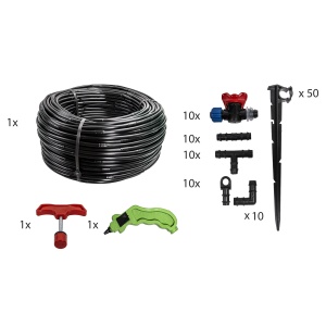 Set irigare Zilan, furtun picurare 16mm, distanta picuratori 40cm, rola 200m, 60x60x40 cm, greutate 10kg, ZTS5506_40 - Img 7
