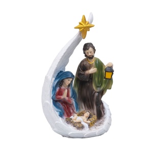 Statueta decorativa Zilan Famila Sfanta, inaltime 25cm, latime 15cm, lungime 26cm, 1.5kg, ZTS8048 - Img 3