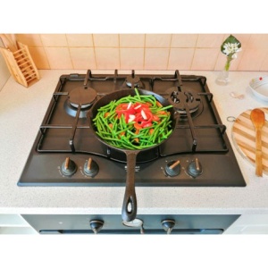 Tigaie din fonta pura Oti, diametru 24 cm, tratament antiaderent, intretinere usoara, OTI0009 - Img 3
