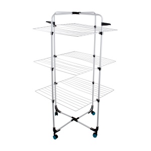 Uscator rufe vertical Zilan, mobil, suport umerase, pliabil, 30m, 70x70x133 cm, ZLN4182