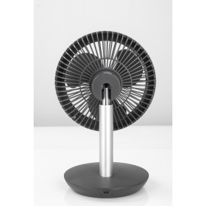 Ventilator portabil Zilan, reincarcabil, 4 viteze, oscilatie verticala 90 grade, putere 5W, diametru 18 cm, incarcare USB, ZLN4000 - Img 4