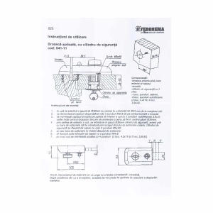 Yala aplicata Feroneria, culoare maro, utilizare universala, cilindru, EXT411011CVA3I - Img 2