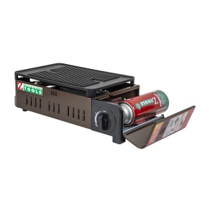 Aragaz camping Zilan, 1 arzator mare, alimentare cu butelie, 2.2Kw, gril si tava, 39x19x12 cm, ZTS5615 - Img 2