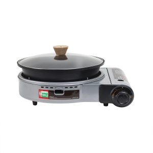 Aragaz camping Zilan, un arzator, putere 2.3kw, alimentare la butelie, aprindere electrica, 40x32x9.5 cm, ZTS5613