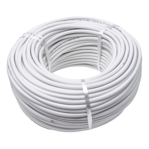 Cablu electric Zilan, simplu, 2x2.5mm, lungime 100m, alb, utilizare interior/exterior, 220V, cod EXT5683
