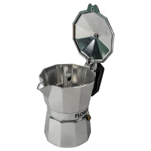 Cafetiera espresso Floria, capacitate 3 cesti, aluminiu argintiu, 150 ml, 12x10x17 cm, ZLN2485 - Img 2