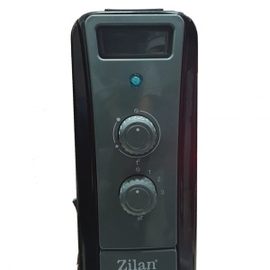 Calorifer electric cu ulei Zilan, termostat reglabil, eficient energetic, indicator luminos, protectie supraincalzire, role pentru deplasare, 61x26x12 cm, ZLN1963 - Img 3