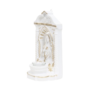 Candela mare din ipsos Zilan, model Maica Domnului, 16.5x12x30 cm, lucrata manual, 1.2kg, EXT9925_5 - Img 2