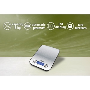 Cantar digital Zilan, inox, 1g-5kg, 18x14x2.1cm, oprire automata, display LCD, ZLN2984 - Img 4
