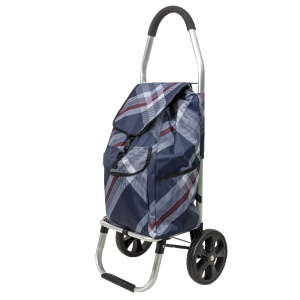 Carucior pentru cumparaturi Z-TOOLS, cadru metalic, maxim 25kg, sac 30x23x57cm, 33.5x27x103cm, ZTS9090 - Img 1
