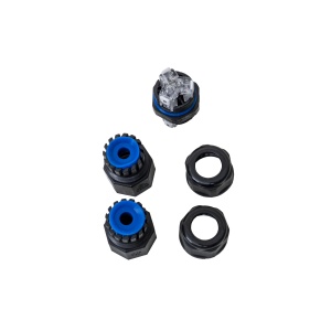 Conector 3 pini WATEPROOF Zilan, IP68, 250V, 16A, plastic, negru, EXT106-004-0001 - Img 1