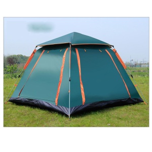 Cort de camping Z-TOOLS pentru 4 persoane, impermeabil, 200x200x150 cm, 2 usi, rezistent la vant, ZTS8464 - Img 5