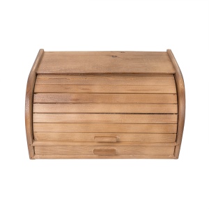 Cutie paine Zilan, lemn brad, 38.5x28x20 cm, cu tocator si sertar, 1075 - Img 2