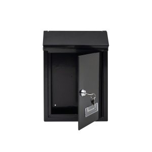 Cutie postala metalica Z-TOOLS, 21.7x7x30cm, negru, montare perete, laterala, ZTS5732_N - Img 2