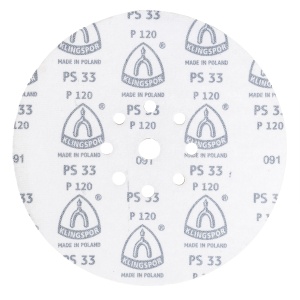 Disc autofixare Klingspor PS 33 CK, P120, 225mm, lemn, metal, slefuitor, uscat, EXT302046 - Img 2