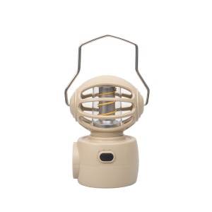 Felinar robotel Zilan, 4 moduri intensitate lumina, USB, 20x12x15 cm, crem, ZTS8215 - Img 1