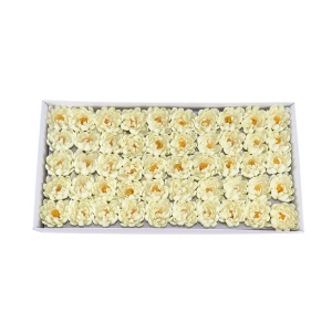Flori din sapun Love, nufar crem, 50 buc/set, 7 cm, CD4083-Crem - Img 1