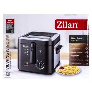 Friteuza Zilan, 1600W, capacitate ulei 2.5L, termostat, fereastra de supraveghere, 25x30x23 cm, ZLN0010 - Img 6