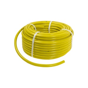 Furtun gradina Zilan, armat, insertie 1/2, lungime 50m, galben, flexibil, rezistent la radiatii UV si frig + pistol de udat 1/2″, EXT9662_1 - Img 3