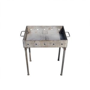 Gratar carbune Z-tools, 50x35 cm, 10 cm inaltime, metal, mobil, negru, EXT9910 - Img 3