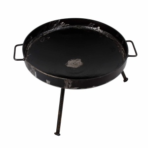 Gratar disc Z-tools, 51 cm diametru, 51x51x27 cm, mobil, otel, dublu maner, margine non-scurgere, 10 Kg, EXT5718 - Img 1