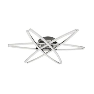 Lustra LED Horoz Avalon, 36W, 4000K, crom, 65x60x15 cm, 2100Lm, 110-240V EXT019-018-0035 - Img 1