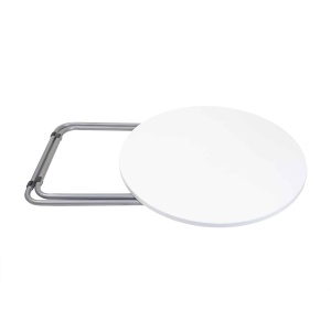 Masa plianta rotunda Zilan, MDF 70x70cm, picioare metalice vopsite, inclus 2 scaune pliant, alb, ZLN6944_2S - Img 3