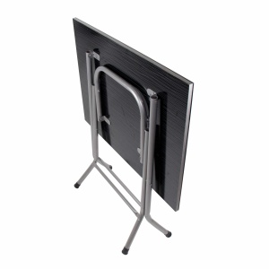 Masa plianta Z-tools, 90x60 cm, inaltime 75 cm, MDF, metal, negru, ZTS5513 - Img 3