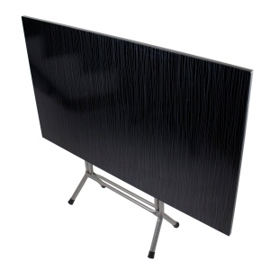 Masa plianta Z-tools, MDF 70x120cm, picioare metalice, inaltime 75cm, grosime 1.9cm, negru, cod ZTS5448 - Img 2