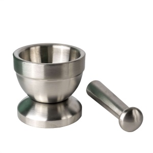 Mojar inox Floria, 10 cm diametru, 9 cm inaltime, cu pistil, cauciucat antiaderent, ZLN2645 - Img 3