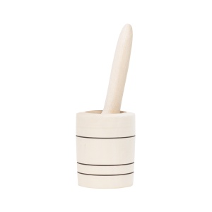 Mojar Zilan, din lemn de fag, diametru 7 cm, inaltime 8.5 cm, pentru usturoi, 1077_1 - Img 4