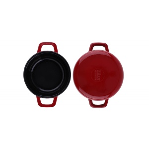 Oala din fier turnat Zilan, 2.1L, diametru 24cm, inaltime 7cm, compatibila inductie, gaz, electric, cuptor pana la 280grade C, ZLN0958 - Img 2
