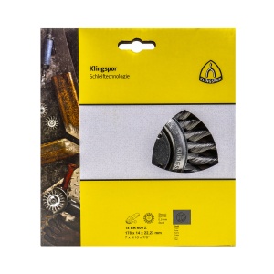Perie sarma Klingspor, 178x14x22.23mm, compatibila cu polizor unghiular, cod produs EXT358313 - Img 2