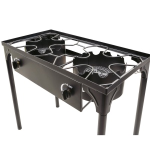 Pirostrie Zilan cu 2 arzatoare, alimentare cu gaz GPL, 40x78x74 cm, ZTS8496 - Img 3
