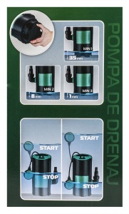 Pompa submersibila Zilan, 550W, pentru apa menajera, automat, 9000 l/h, 8 m, negru/turcoaz, EXT7112 - Img 2
