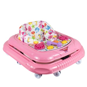 Premergator Zilan cu scaun reglabil, 10 roti pivotante, 64x58x74 cm, greutate 3 kg, ZLN1077_5 - Img 3