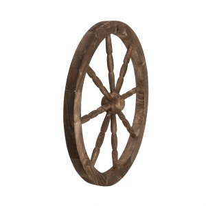 Roata decorativa din lemn Zilan, diametru 59 cm, EXT10231 - Img 3