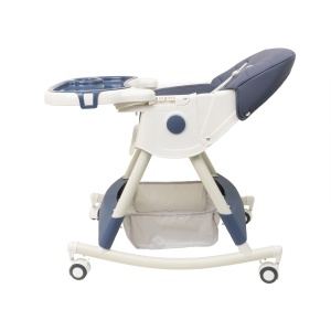 Scaun de masa copii Z-TOOLS, pliabil, balansoar, albastru, inaltime 90cm, lungime 49cm, latime 25cm, greutate maxima 50kg, varsta 5-72luni, ZTS9137 - Img 4