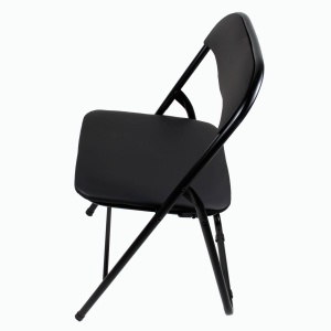 Scaun pliant Zilan negru, tapitat, utilizat pentru bucatarie si living, 80x43x45 cm, cod DSY1115 - Img 2