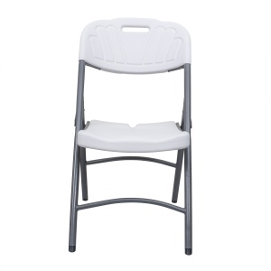 Scaun pliant Zilan, plastic, alb, 86cm inaltime, 46cm latime, 38cm adancime, ZTS8192W - Img 3