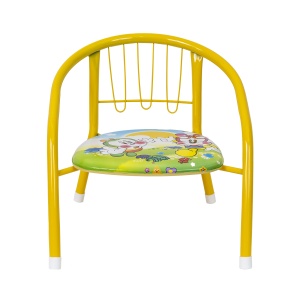 Scaun Zilan, pentru baieti si fete, 35 cm lungime, 34 cm latime, 35 cm inaltime, metal, galben, suport 25 Kg, 1717_galben - Img 1