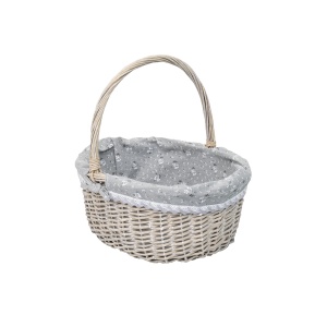 Set cosuri rachita Zilan, ovale, gri inchis, 43x32x38 cm + 34x25x32 cm + 25x21x25 cm, ZTS8004 - Img 4