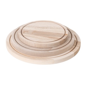 Set tocator rotund Zilan, 3 bucati, lemn fag, 29cm + 24.5cm + 19cm, 1414 - Img 2