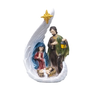 Statueta decorativa Zilan Famila Sfanta, inaltime 25cm, latime 15cm, lungime 26cm, 1.5kg, ZTS8048