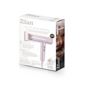 Uscator de par Zilan ATHENA ROSE, 1800W, 3 trepte de viteza, 3 trepte de temperatura, functie ionica, functie automata de curatare, eficient energetic, 27x21x10 cm, ZLN9181 - Img 3